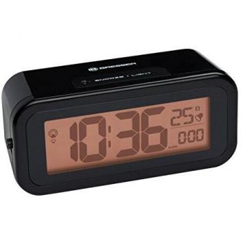 Reloj Despertador Bresser MyTime Amber Negro