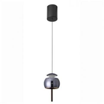 Lámpara Colgante LED Roller Ajustable Cromo Negro 12W
