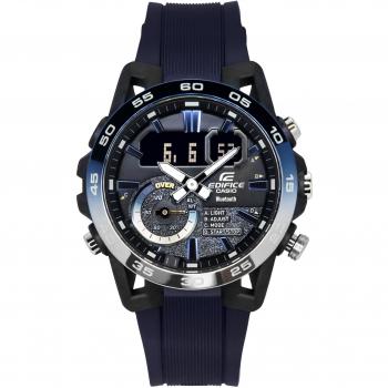 Casio Edifice Nighttime Drive Analog-Digital Smartphone Link Quartz Men's Watch 100M Black