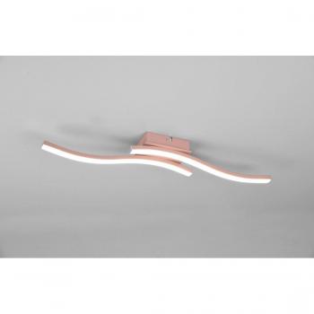 Luz de Techo Diseño Varilla Doble LED 4000K Ruta Oro Rosa Trio Lighting