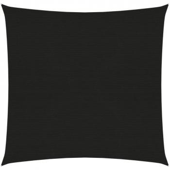 Toldo de vela HDPE negro 160 g/m² 2x2 m