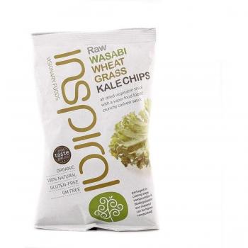 Inspiral Visionary Products | Raw Kale Chips - Wasabi | 7 x 30G