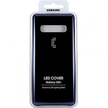 Funda Oficial Samsung EF-KG975, Led Cover para Galaxy S10+, Color Negro