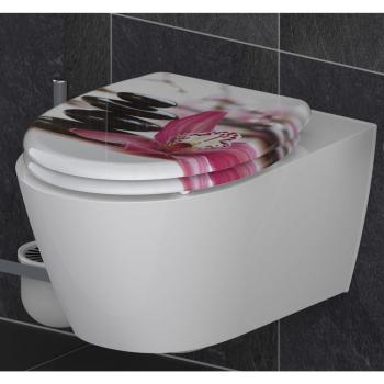 Asiento de inodoro SCHÜTTE WELLYNESS con cierre suave y liberación rápida, multicolor