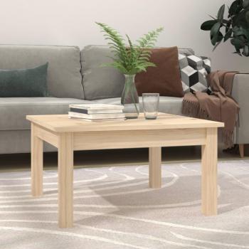Mesa baja de centro de madera maciza de pino 55x55x30 cm