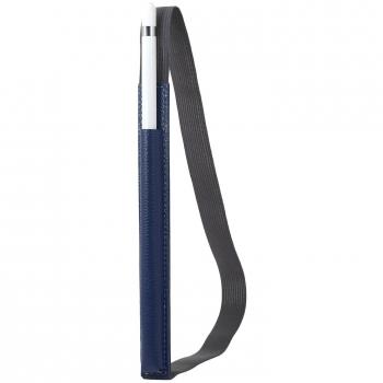 StilGut Soporte para el lápiz, Apple 12.9 iPad Pro de Piel auténtica. Pencil Holder para su iPad Pro, Azul Marino
