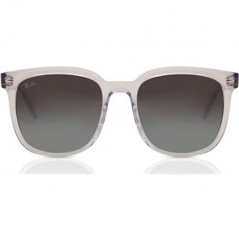 Ray-Ban RB4401D Unisex Squadrata Transparent Sunglasses, Color 64478G, Asian Fit, Size 55