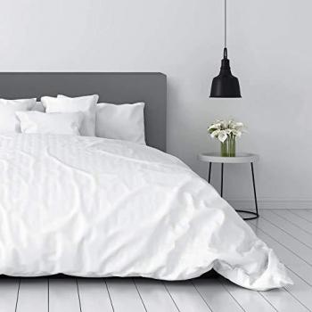Cabecero de Cama Tapizado Antialérgico HAPPERS Gris 159x49x8 (Cama 150) con Herrajes incluidos