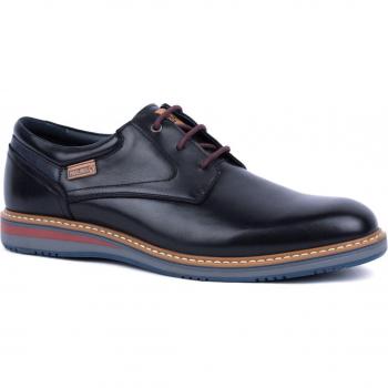 Pikolinos Blucher de piel Ávila M1T-4050 para hombre, zapatos de cordones con plantilla acolchada y extraíble