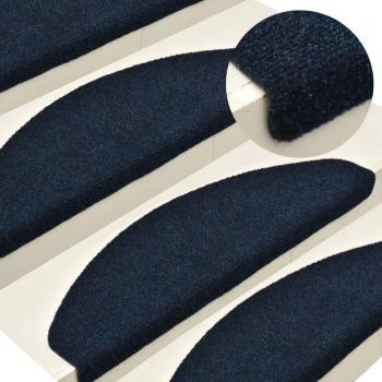 Escaleras de piso autoadhesivas 15 piezas azul marino 56x17x3 cm