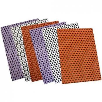 Fixo Cartulinas Impresas, 180 g, Other, Blanco/Naranja/Negro/Violeta, 32.5 x 22.5 cm