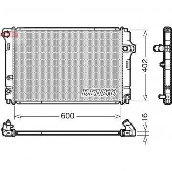 Enfriador de refrigeración del motor DENSO DRM50089