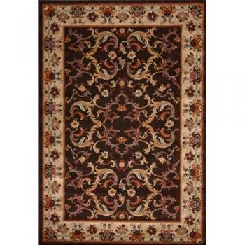 Alfombra Clásica de Hogar 100% Polipropileno 160 x 230 cm Color Marrón - Crevicosta Quality Mark