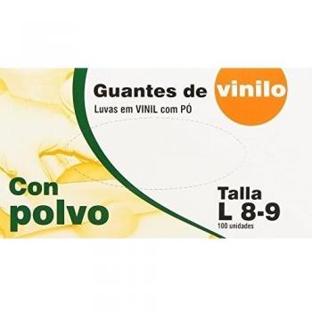 Guante vinilo t/g 100u