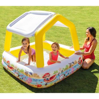 Piscina inflable con parasol Intex 157x157x122 cm