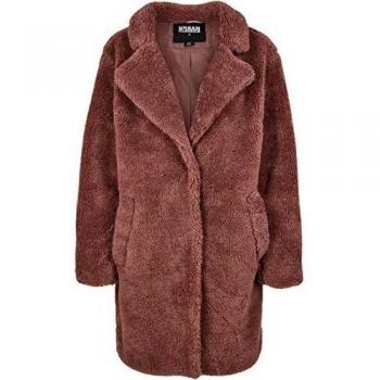 Urban Classic Women's Oversized Sherpa Parka in Dark Rose