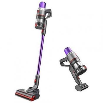 JASHEN Aspirador sin Cable, 350W Motor Digital Brushless 2500mAh Batería Extraíble de Ion-Litio 40 Minutos,LED Pantalla Inteligente, 3 Velocidades