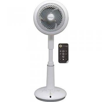 Woozoo by Ohyama, Ventilador de pie muy potente y silencioso, 25W, 31m de alcance, Oscilación multidirec., Extensible, Mando a distancia, Para superficie 43m² - Woozoo STF-DC15T - Blanco
