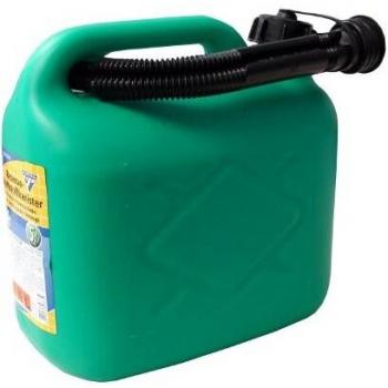 Bidón de gasolina de 5 Litros, PVC verde, aprobado por la ONU