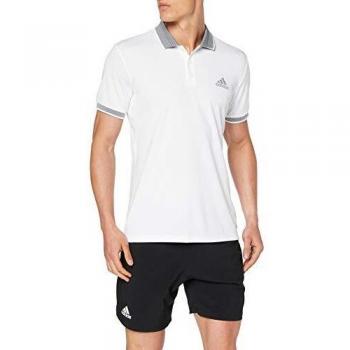 adidas Club Solid Polo de Tenis, Hombre, Blanco, S