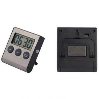 Acero inoxidable reloj temporizador de cocina con temporizador digital temporizador de cocina Reloj despertador reloj de cuenta atrás de los huevos