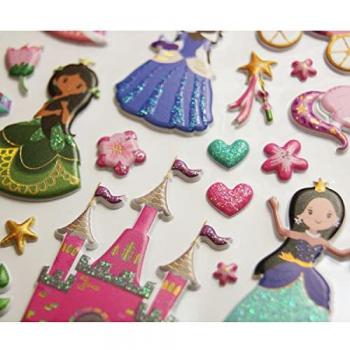 Pegatinas Reposicionables Tweeny Foamy Princesas Multicolor