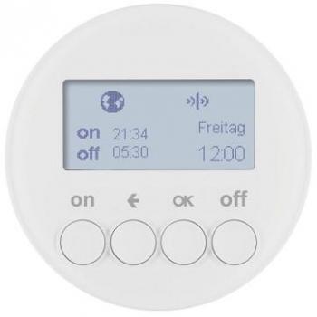 KNX Radio Time Switch Polar White Glossy - 1-Channel KNX Time Switch 85745239
