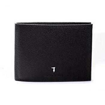 CALF WALLET TRUSSARDI JEANS BROWN