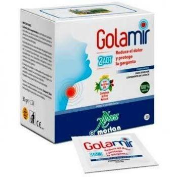 Aboca Golamir 2act 20 Tablets - Throat lozenges, herbal formulation, contains plant extracts, supports throat health, reduces discomfort, suitable for adults and children over 6 years old, gluten-free, lactose-free