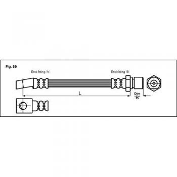 Metzger 4111947 Tubo flexible de frenos