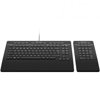 Teclado 3Dconnexion Pro con Numpad - AZERTY Francés - USB, RF Inalámbrico y Bluetooth