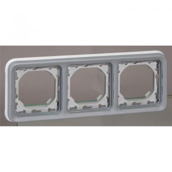 Caja empotrable horizontal de 3 posiciones Legrand Plexo 069687
