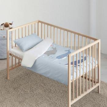 Funda Nórdica de Cuna Grande Kids&Cotton Tabor Big Azul 115 x 145 cm