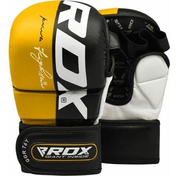 RDX T6 Plus MMA Sparring Gloves 7oz - Maya Leather Martial Arts Training Mitts for Muay Thai, Kickboxing, and Wrestling