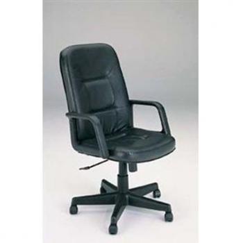 ACME 02339 Andrew Pneumatic Lift Office Chair, Black Genuine Leather Finish by ACME