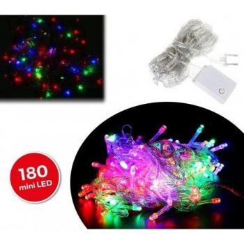 Tira LED Multicolor 180 Guirnaldas Efecto Decoración Navideña (Cable Transparente)