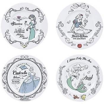 ABYstyle - Disney - Set de 4 Platos de Postre - Princesas