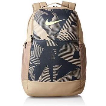 Nike Brasilia AOP SP20 - Mochila Unisex, Color Caqui/Gris Ahumado/Gris, Talla 1