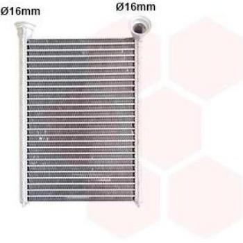 Radiador de calefacción VAN WEZEL 37016705 con diseño optimizado y alta eficiencia térmica