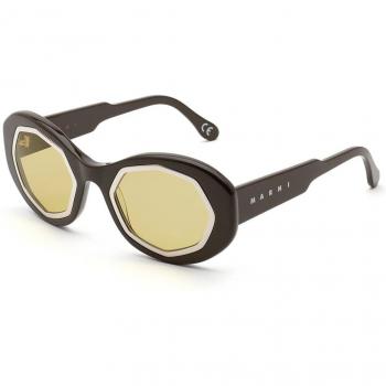 Marni Mount Bromo Brown Oversize Sunglasses