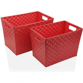 Cesta Multiusos Versa Rocha Polipropileno 2 Piezas