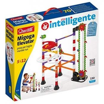Quercetti-Quercetti-6576 Migoga Marble Run Elevator-Circuito de canicas, Juego Educativo de construcción, Medium