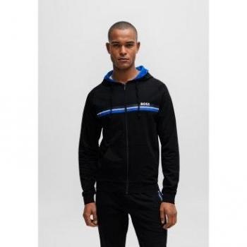 Sudadera con cremallera Authentic para hombre en color negro