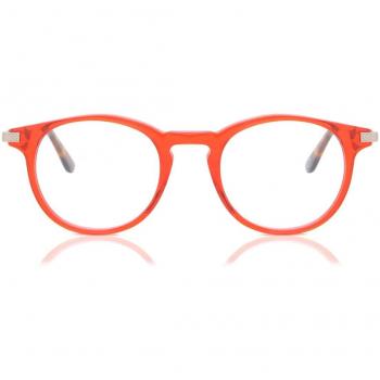 Gafas Anti-Azules Ovaladas de Armazón Completo de Plástico Rojas para Hombre - SmartBuy Collection