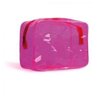 IDC Bolsa de aseo transparente neon
