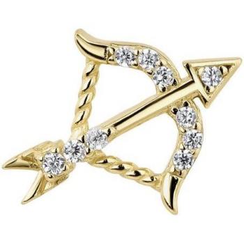 Ear Candy - Piercing Cupid de plata bañada en oro amarillo 18k