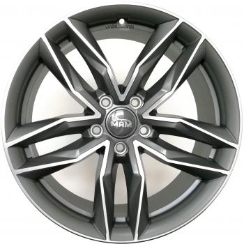 Llanta de Aluminio MAM Wheels Rs3 Matt Palladium 8x18 ET 45 5/112 Gris