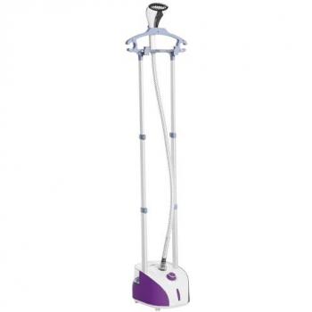 HOMCOM Plancha Vertical 1950W 2L con Temperatura Ajustable en 11 Niveles y Barra Telescópica, Tipo Plancha de Vapor, Color Morado