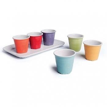 Color Life 47384 - Juego de tazas de cafe, color multicolor