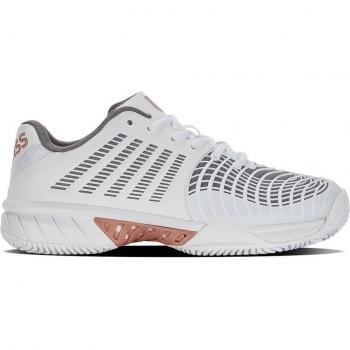 K-Swiss Express Light 3 HB Zapatillas de Tenis para Mujer - Blanco/Negro, Talla 39.5